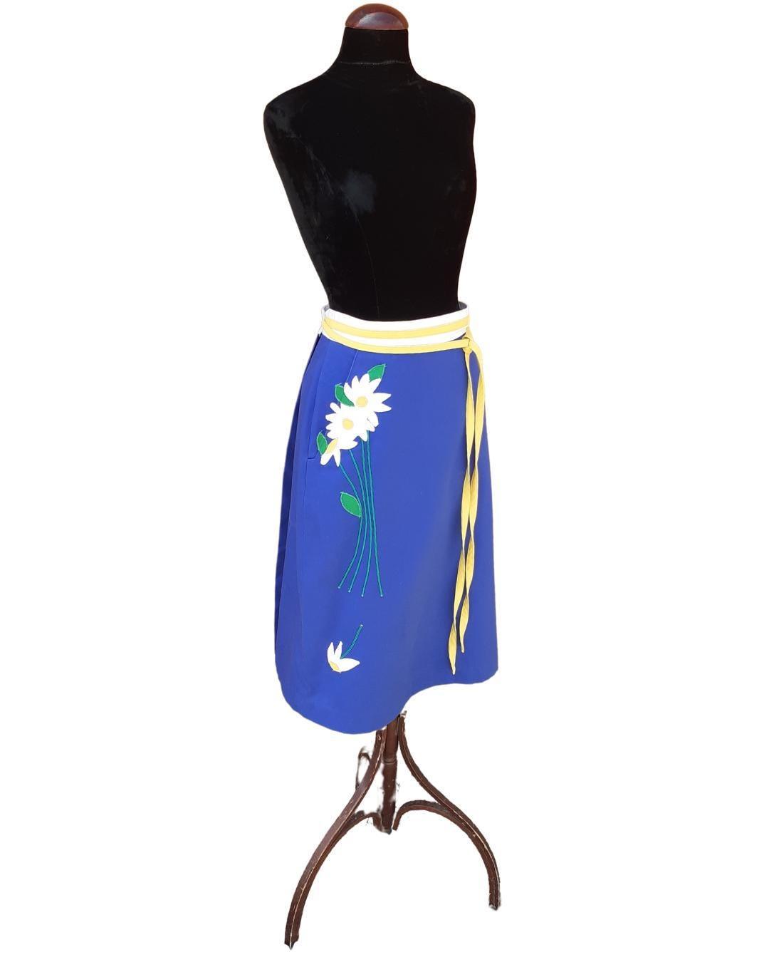 Azul y amarillo de Crabtree Virginia - Boutique Insomnia Vintage