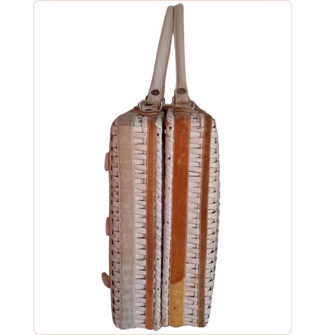 Blanco bolso cesta Magid - Boutique Insomnia Vintage