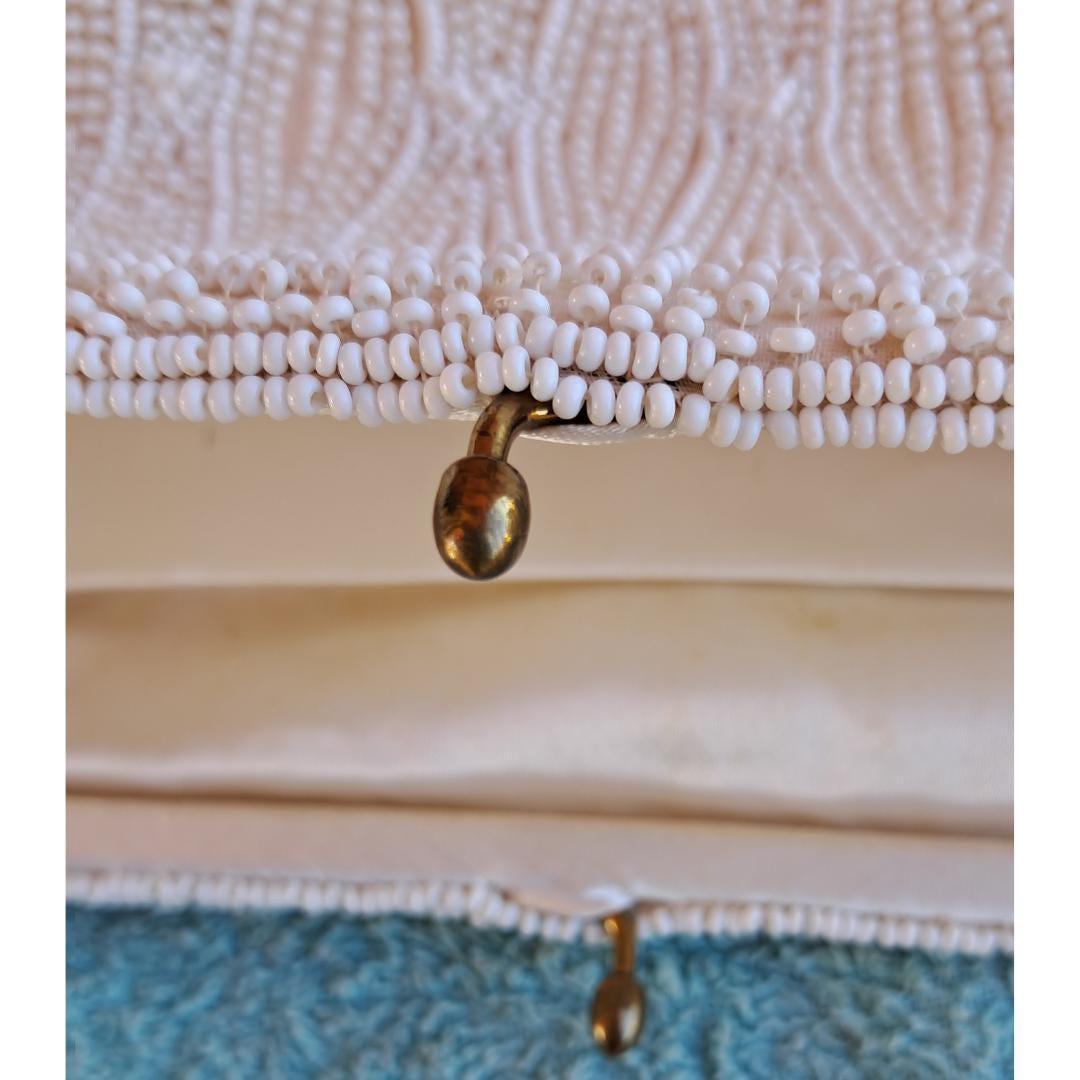 Blanco clutch perlitas - Boutique Insomnia Vintage
