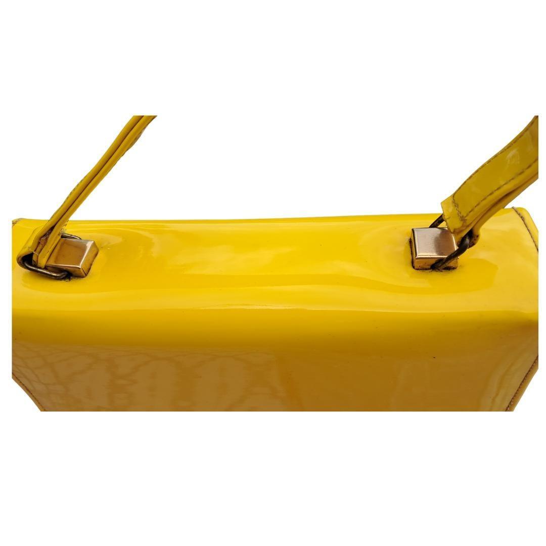 Amarillo bolso charol - Boutique Insomnia Vintage