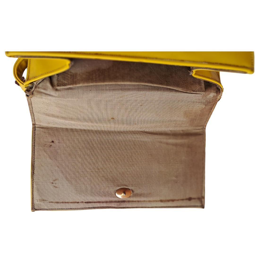 Amarillo bolso charol - Boutique Insomnia Vintage