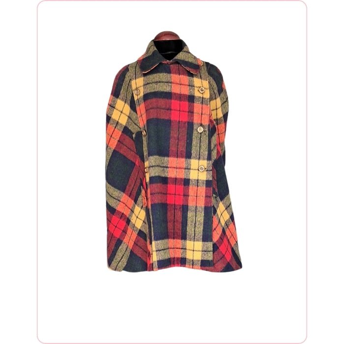 Capa corta tartan - Boutique Insomnia Vintage