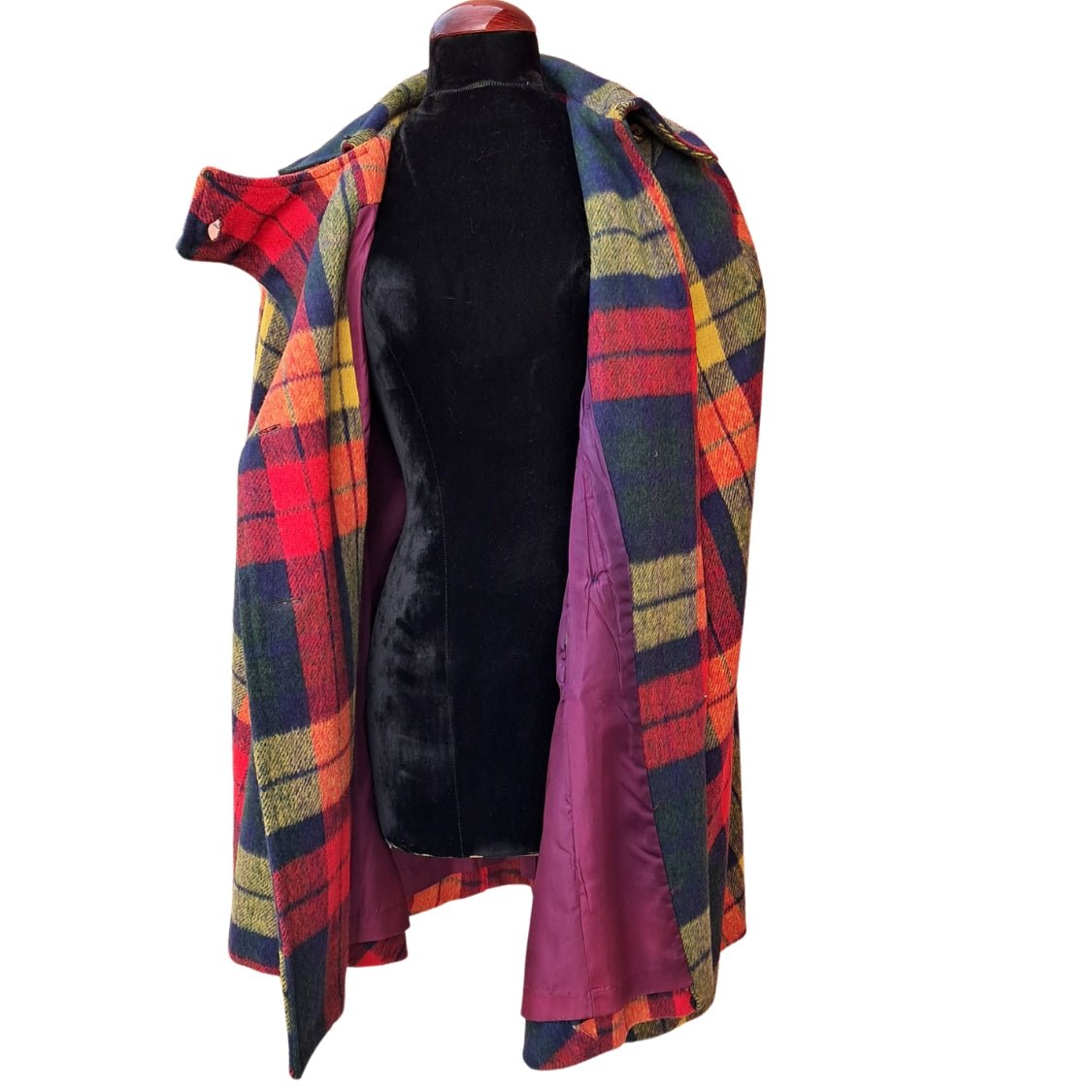 Capa corta tartan - Boutique Insomnia Vintage