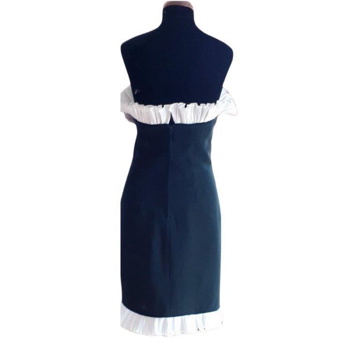 Negro vestido Victor Costa - Boutique Insomnia Vintage