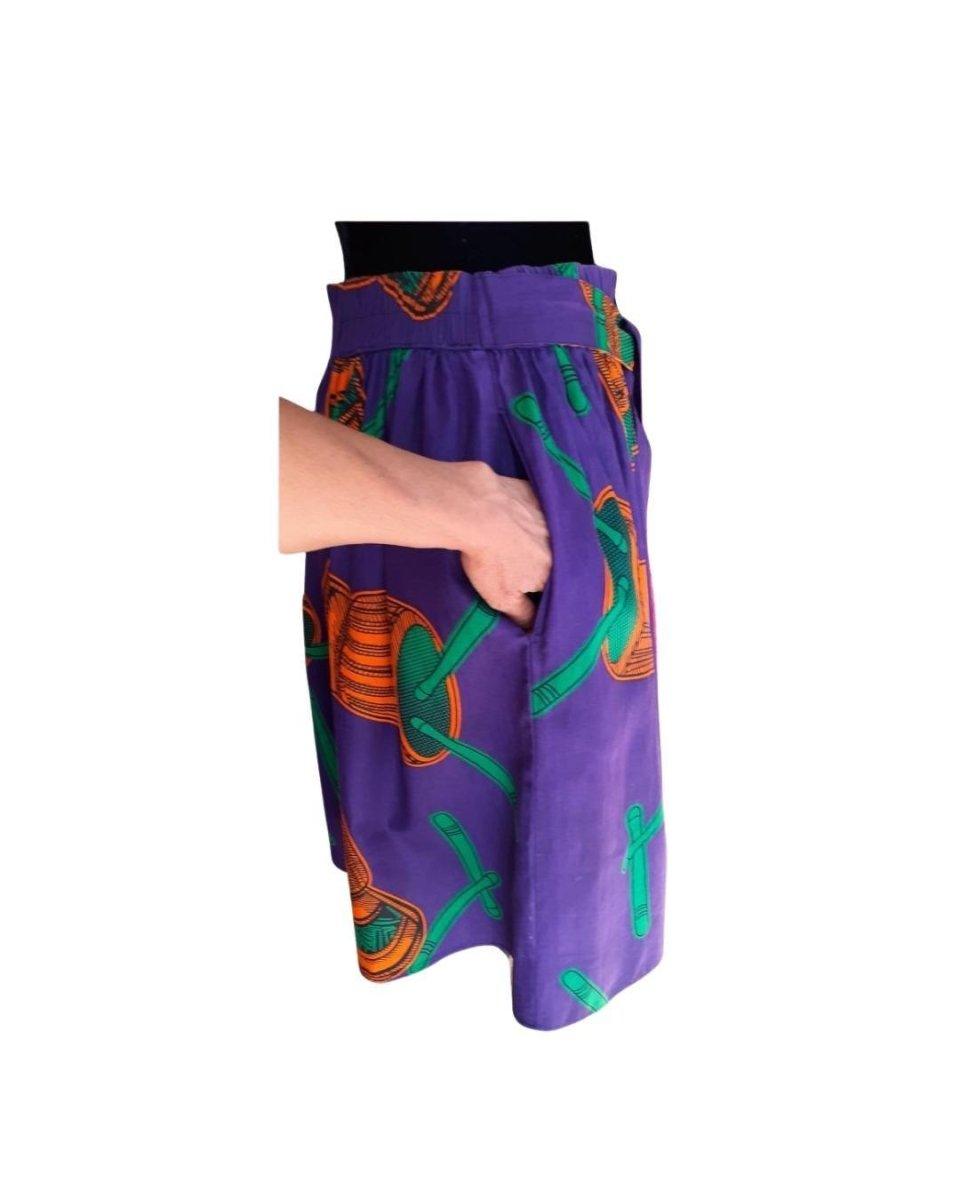 Púrpura estampado naranja - Boutique Insomnia Vintage
