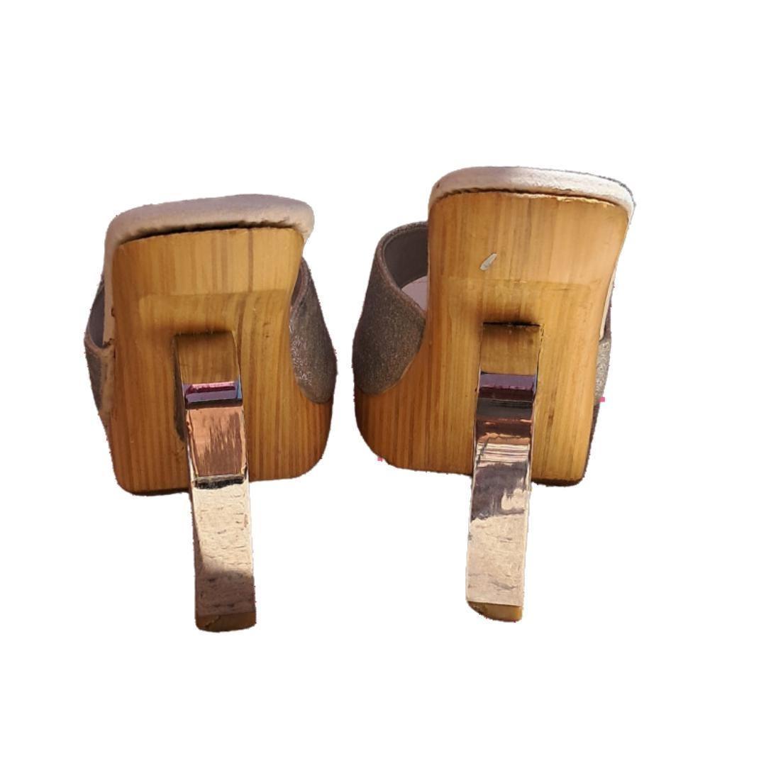 Sandalias de madera de los 70s - Boutique Insomnia Vintage