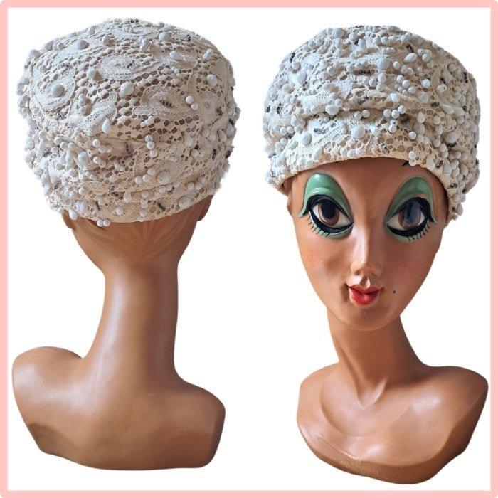 Sombrero blanco Christian Dior - Boutique Insomnia Vintage