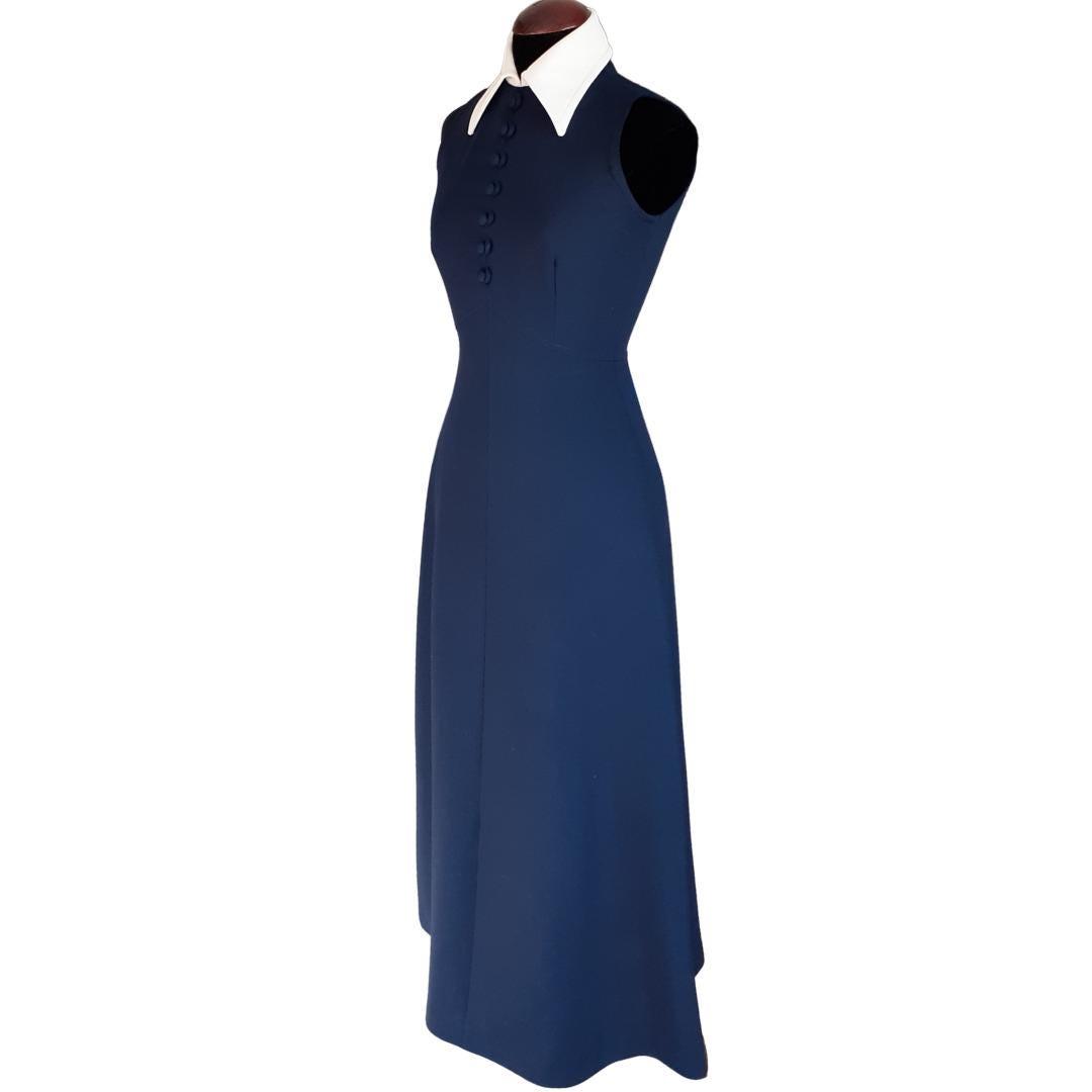 Azul noche vestido largo - Boutique Insomnia Vintage