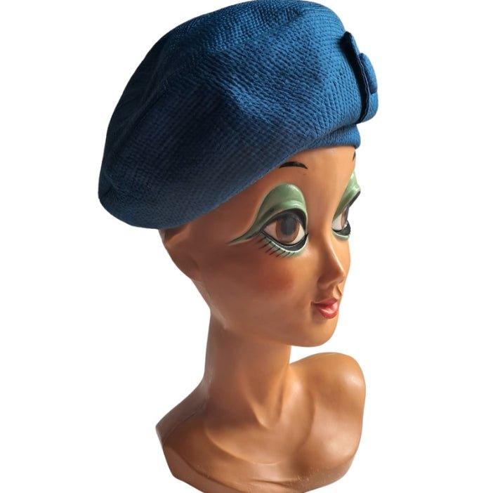 Azul sombrero boina - Boutique Insomnia Vintage