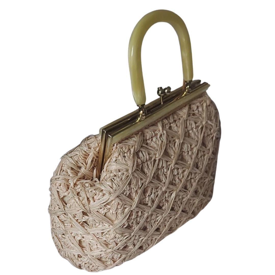 Beis bolso macramé - Boutique Insomnia Vintage