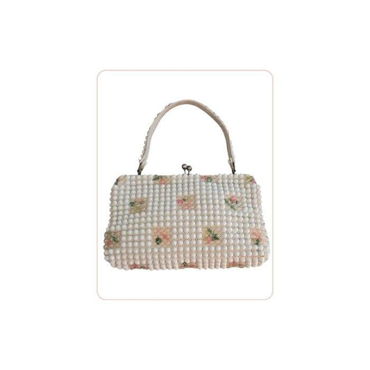 Blanco bolso cuentas - Boutique Insomnia Vintage