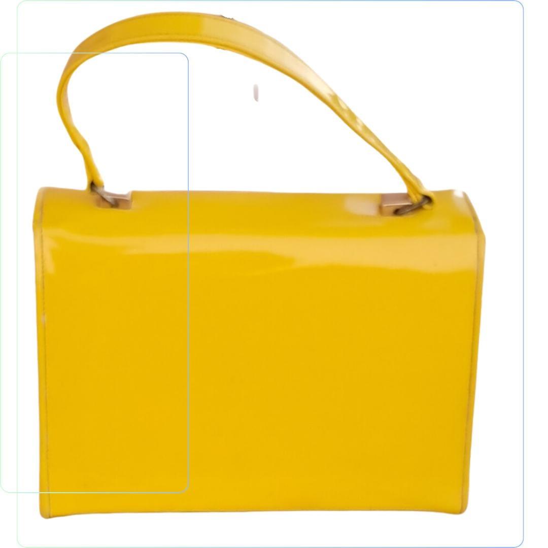 Amarillo bolso charol - Boutique Insomnia Vintage