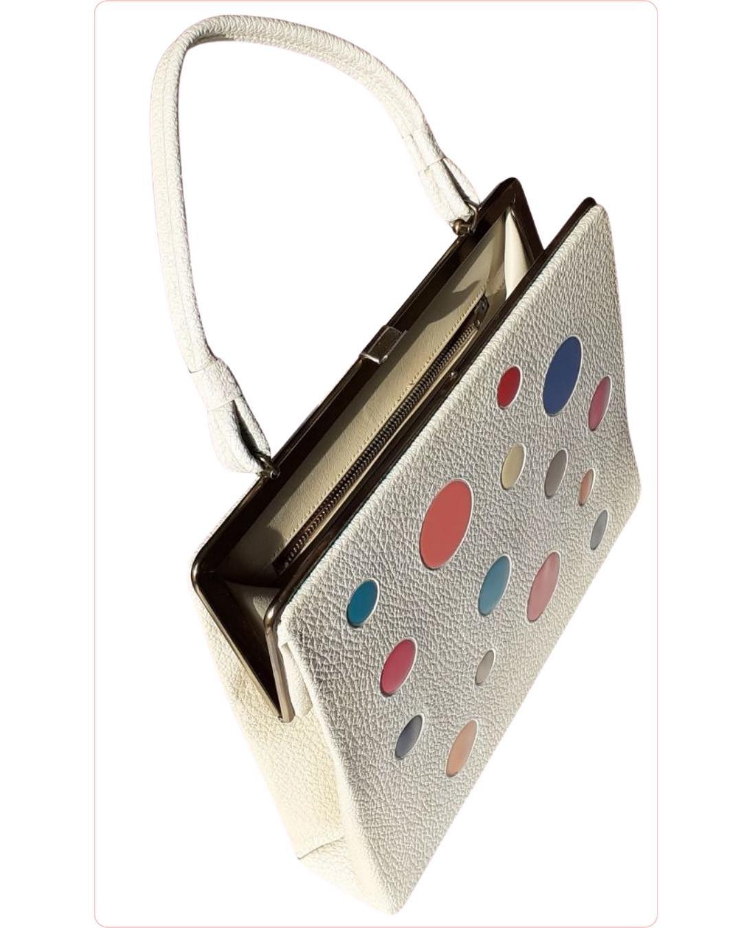 Blanco bolso trapezoidal - Boutique Insomnia Vintage