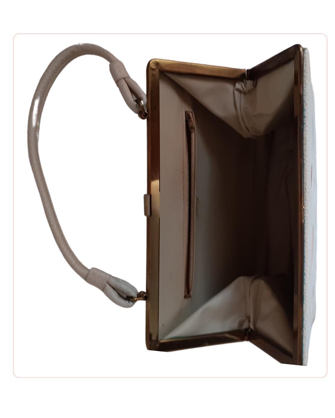 Blanco bolso trapezoidal - Boutique Insomnia Vintage
