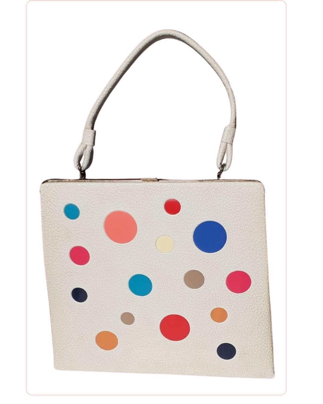 Blanco bolso trapezoidal - Boutique Insomnia Vintage