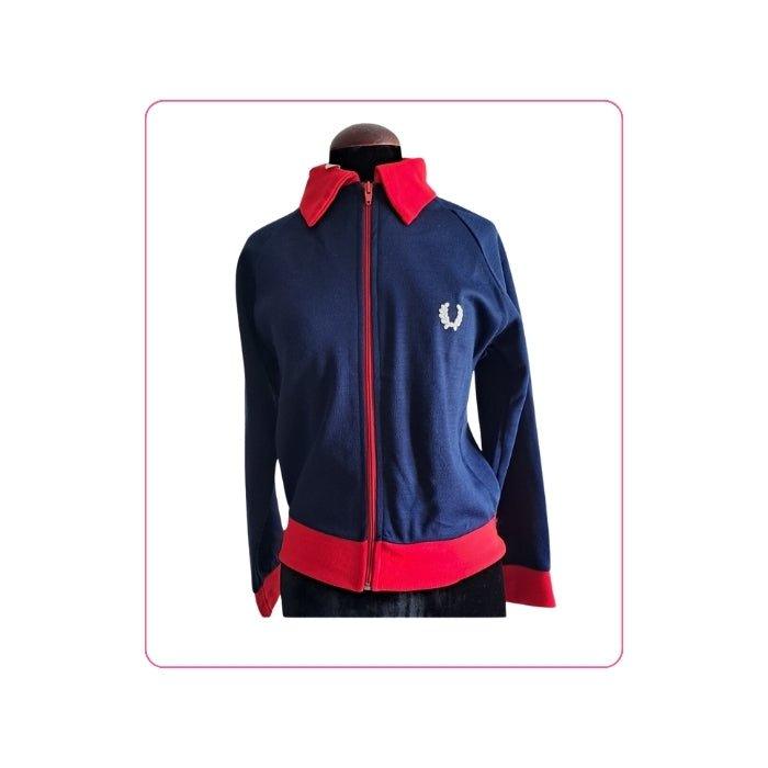 Chaqueta azul y rojo Fred Perry - Boutique Insomnia Vintage