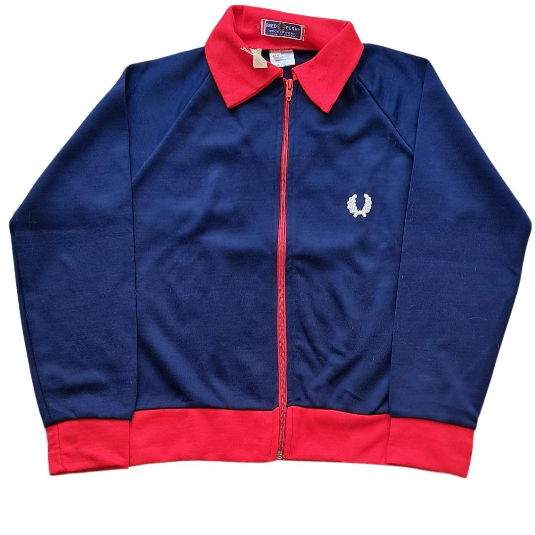 Chaqueta azul y rojo Fred Perry - Boutique Insomnia Vintage