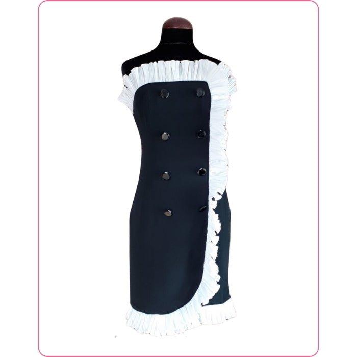 Negro vestido Victor Costa - Boutique Insomnia Vintage