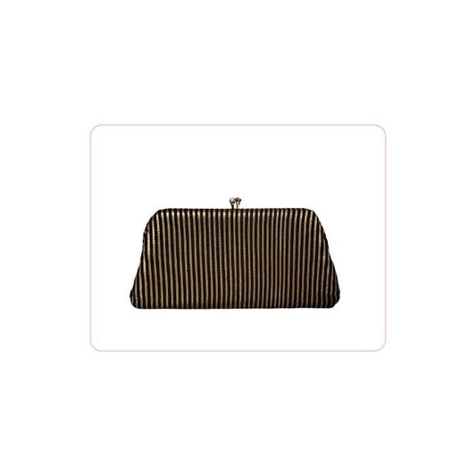 Negro y dorado clutch Garay - Boutique Insomnia Vintage