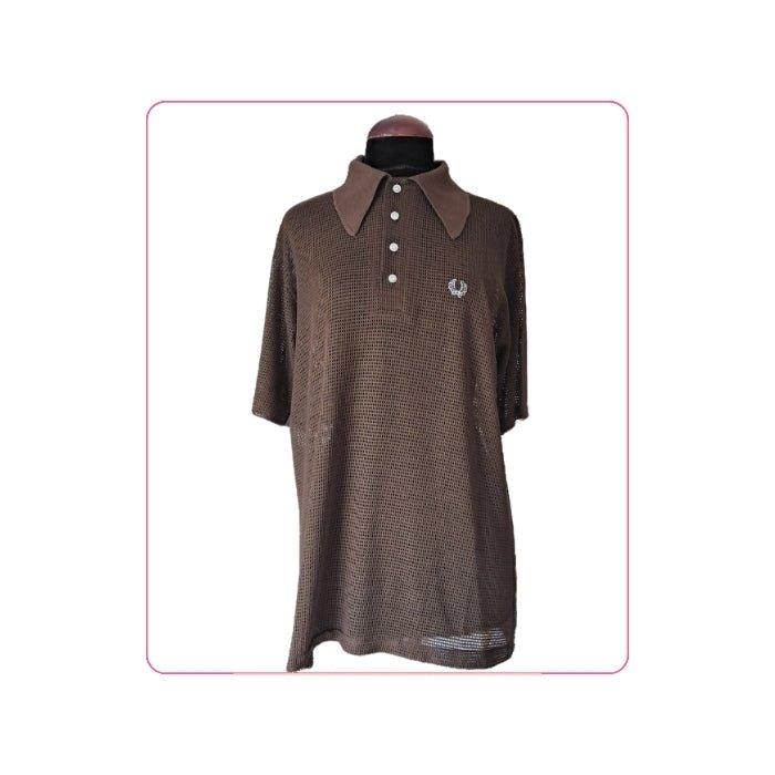 Polo marrón malla Fred Perry - Boutique Insomnia Vintage