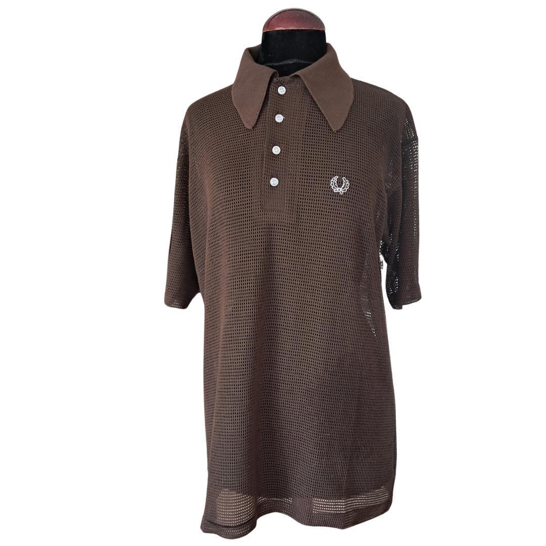 Polo marrón malla Fred Perry - Boutique Insomnia Vintage