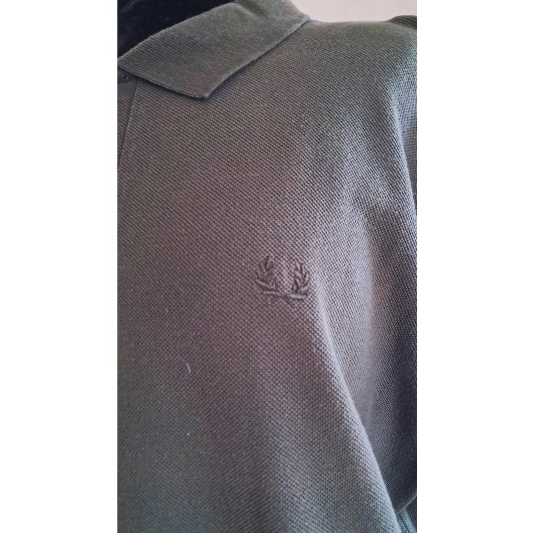 Polo verde gris Fred Perry - Boutique Insomnia Vintage