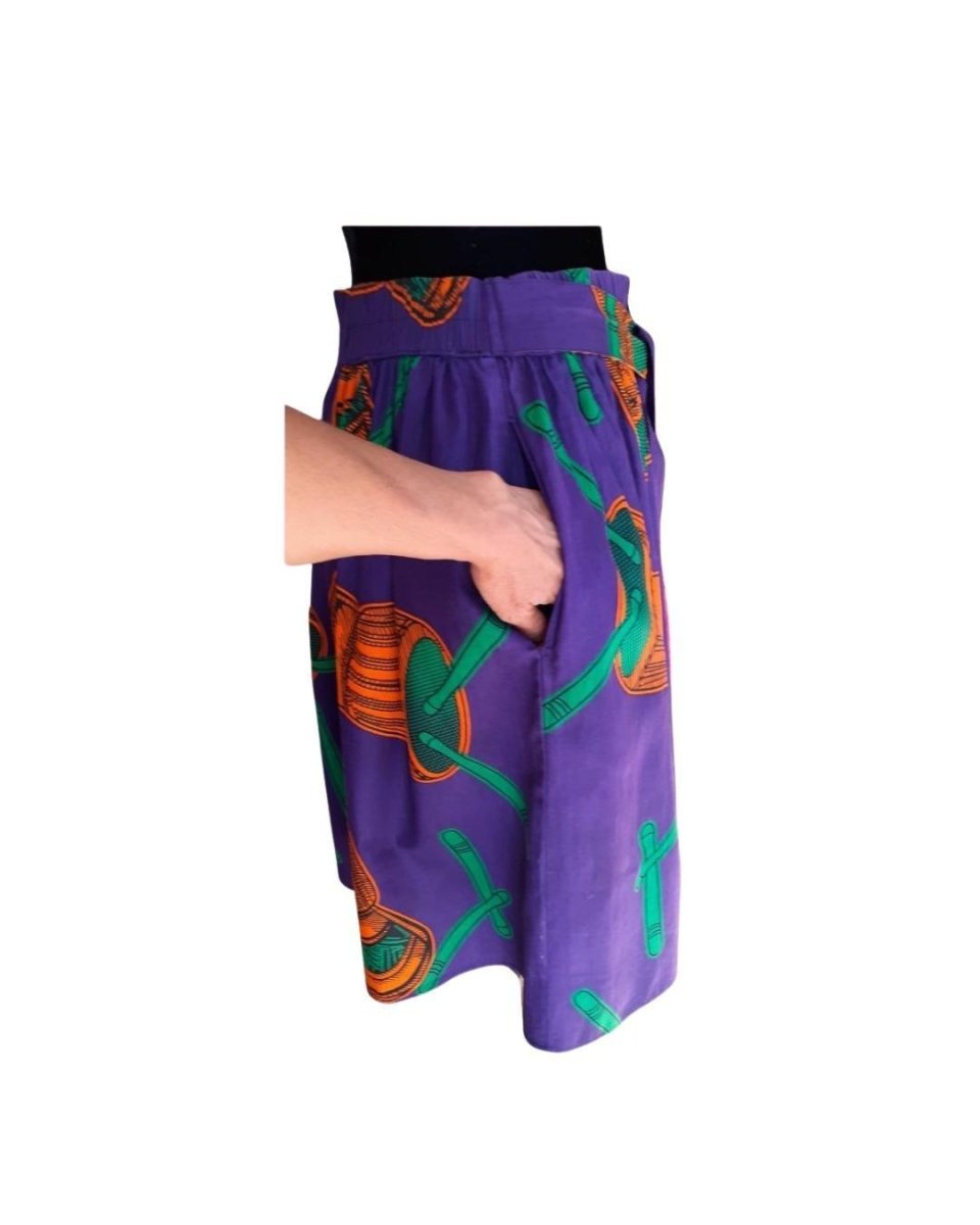 Púrpura estampado naranja - Boutique Insomnia Vintage
