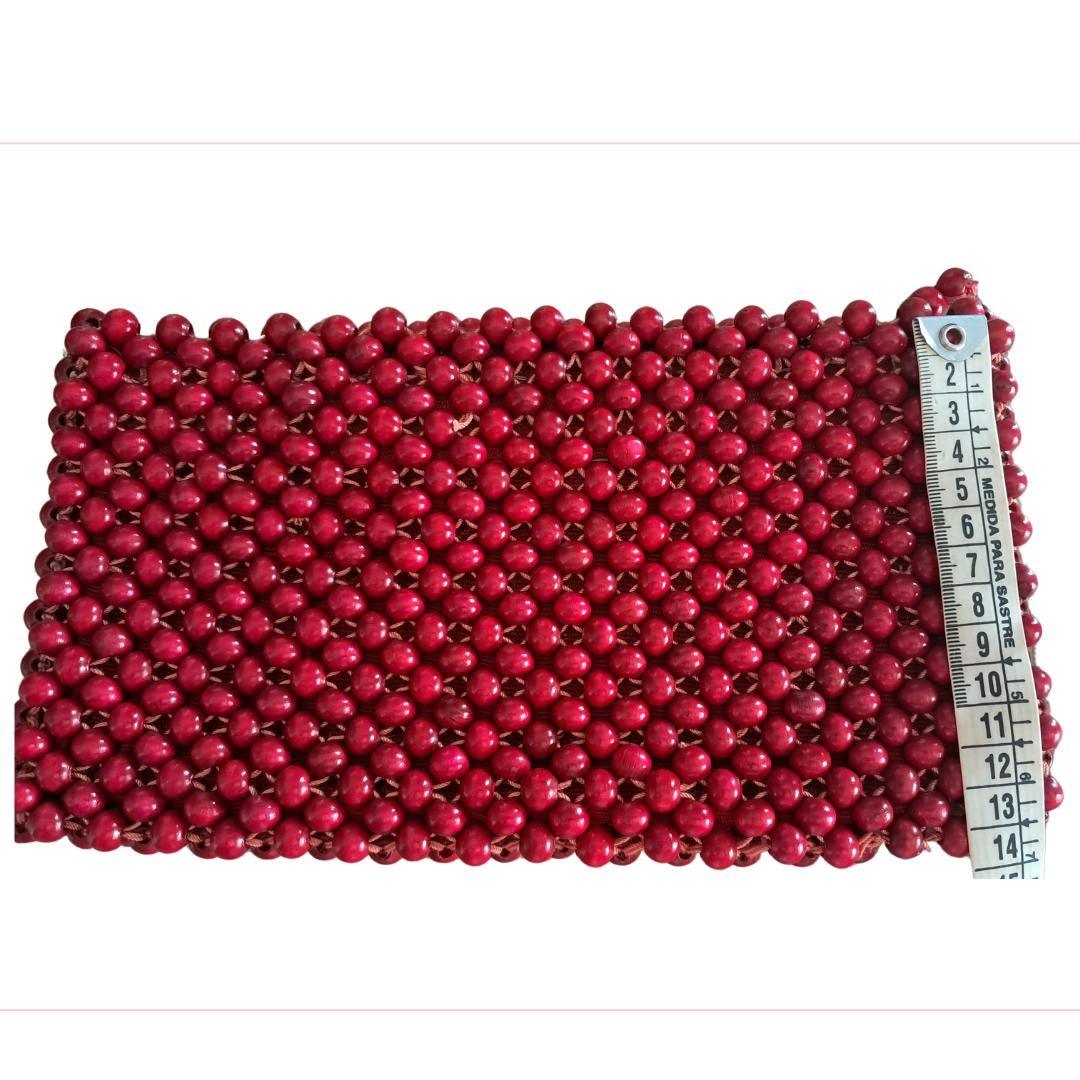 Rojo clutch madera - Boutique Insomnia Vintage