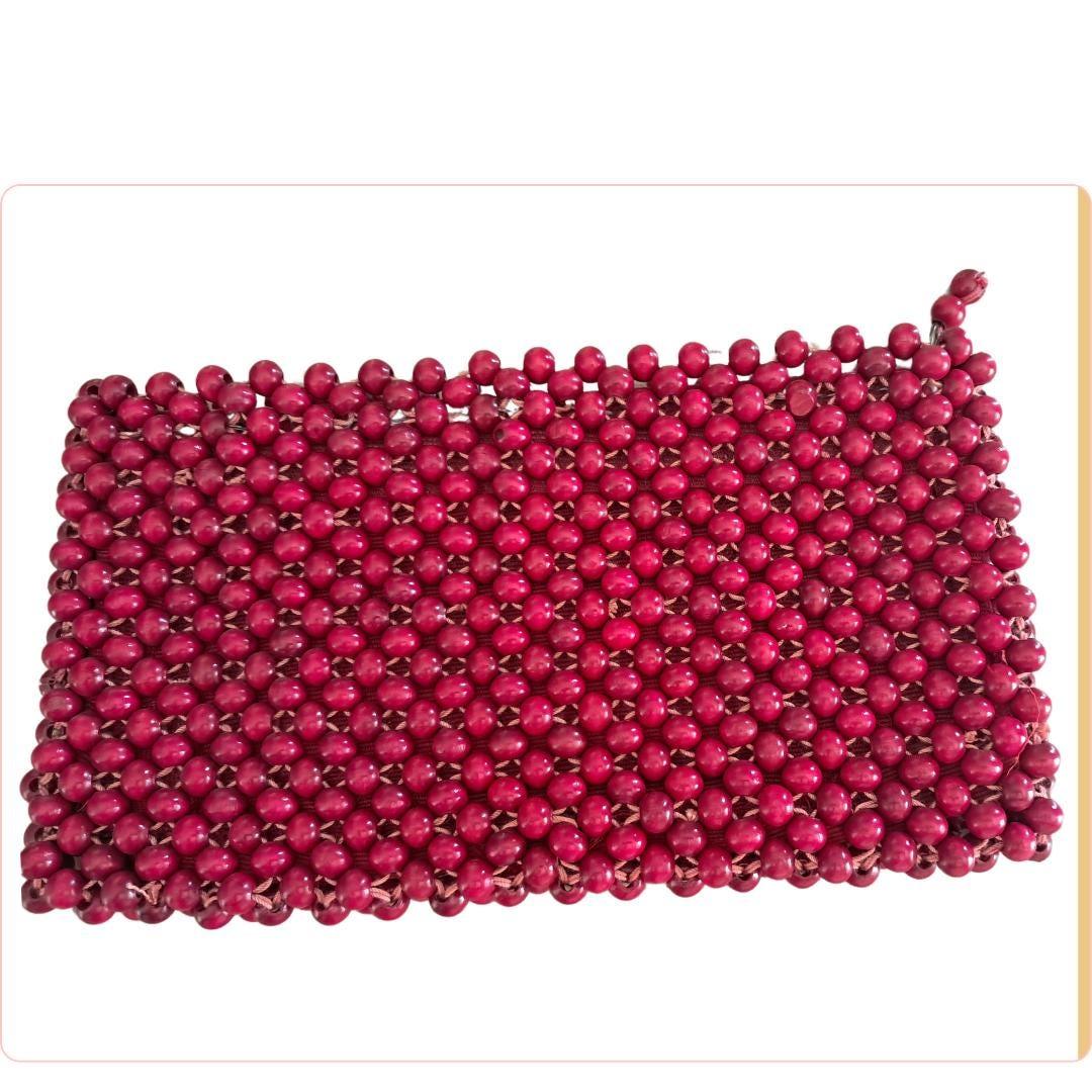 Rojo clutch madera - Boutique Insomnia Vintage