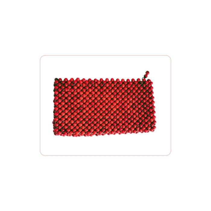 Rojo clutch madera - Boutique Insomnia Vintage