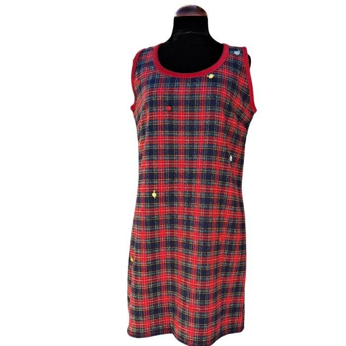 Rojo tartan pichi - Boutique Insomnia Vintage