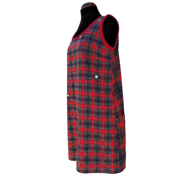 Rojo tartan pichi - Boutique Insomnia Vintage