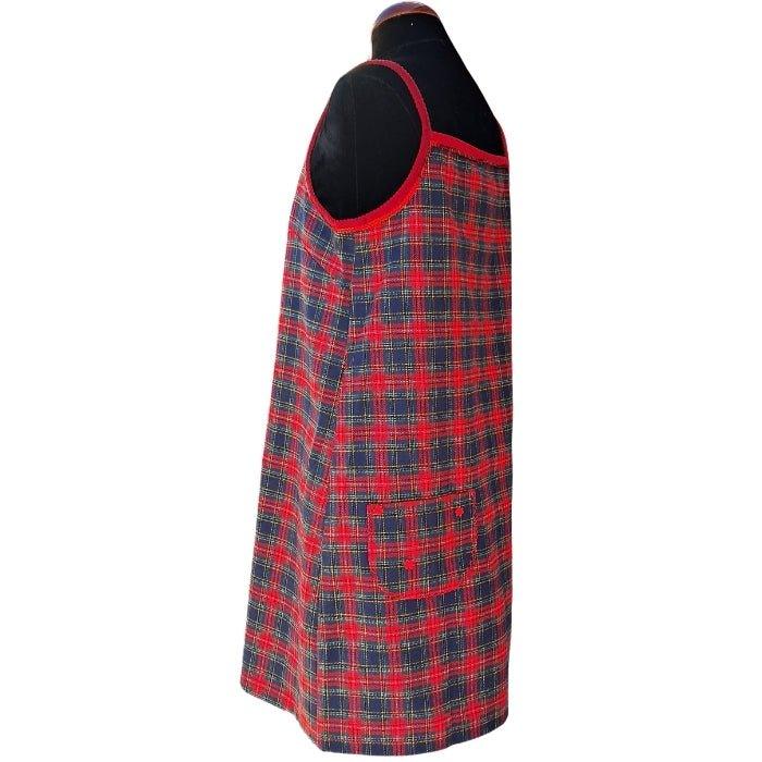 Rojo tartan pichi tirantes - Boutique Insomnia Vintage