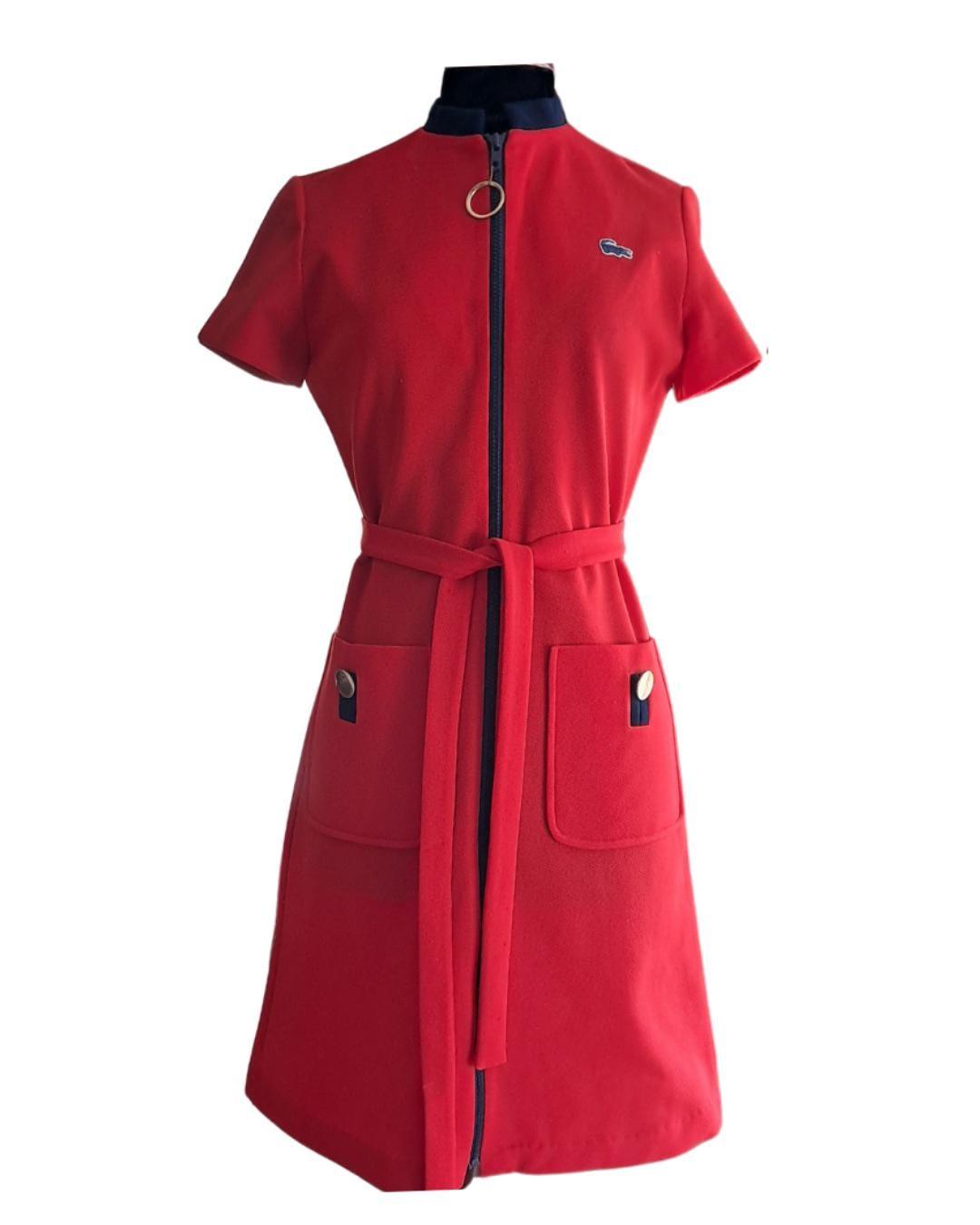 Rojo vestido Lacoste - Boutique Insomnia Vintage