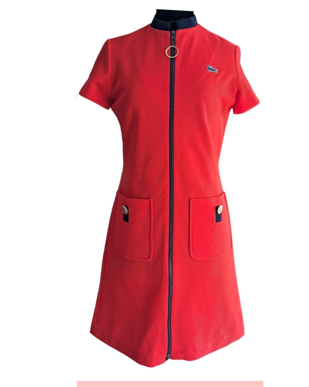 Rojo vestido Lacoste - Boutique Insomnia Vintage