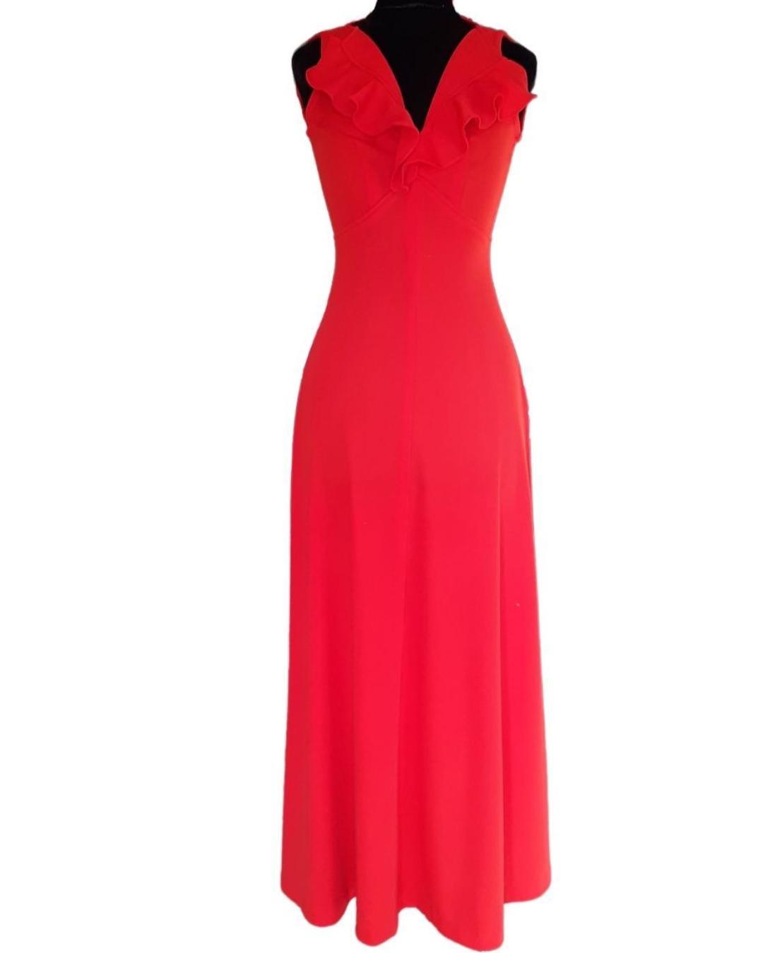 Rojo vestido largo - Boutique Insomnia Vintage