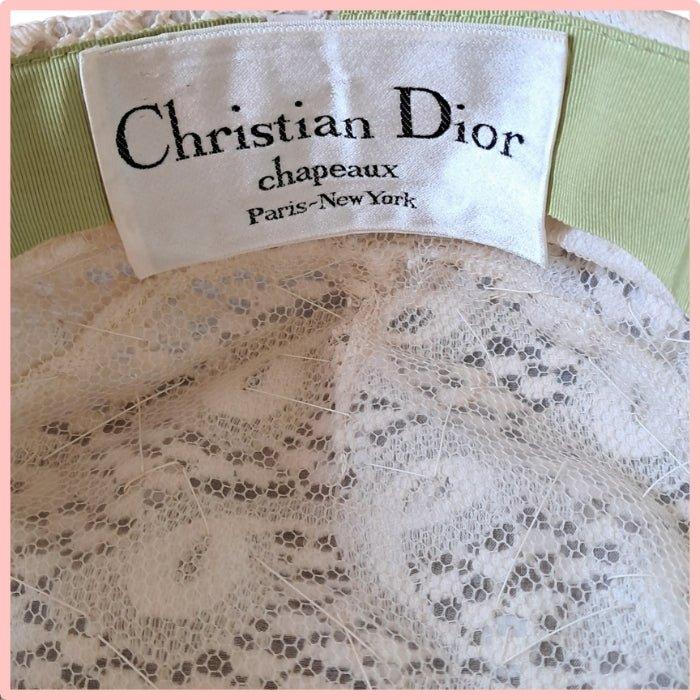 Sombrero blanco Christian Dior - Boutique Insomnia Vintage