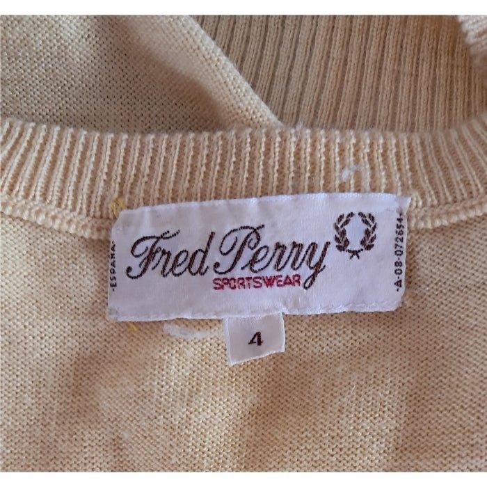 Suéter amarillo Fred Perry - Boutique Insomnia Vintage